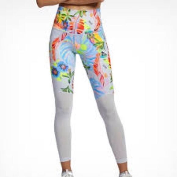 Nike Pants - Nike Tropical Power Victory Mesh Training Dri-Fit Legging Women’s Size XS